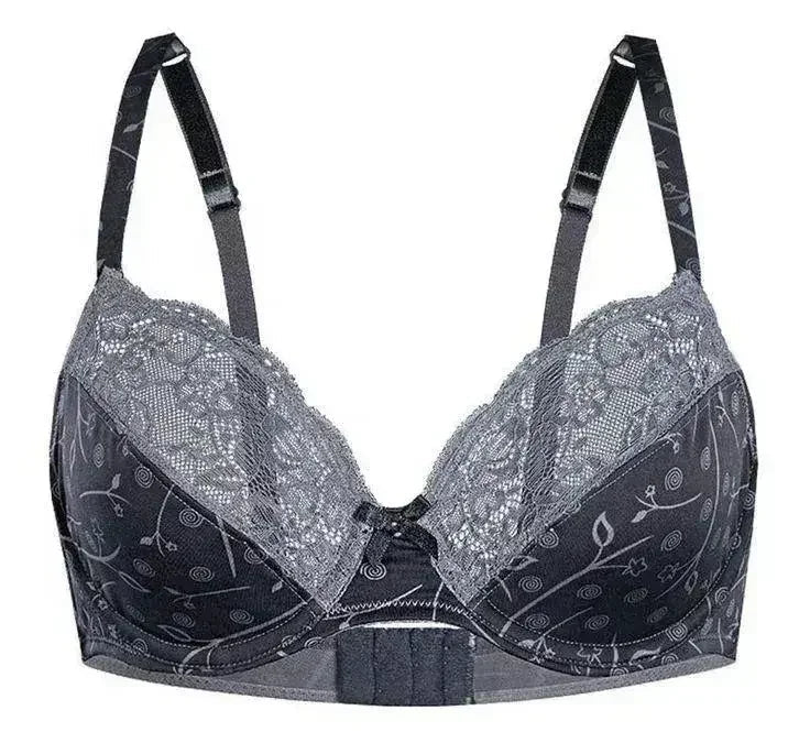 Sassa Silver Blossom Semi Sheer Full Figure Bra