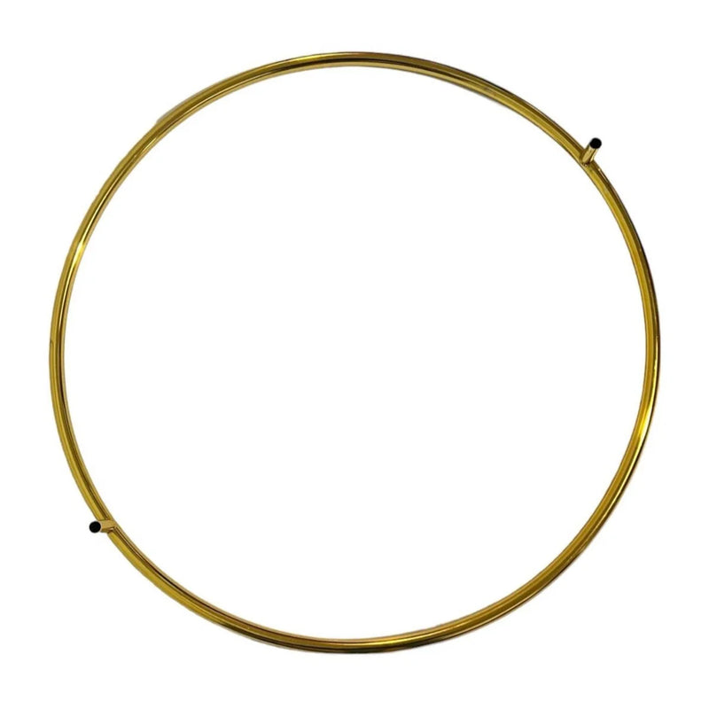 Shiny Gold Round Wedding Arch Metal Stand for Welcome Sign