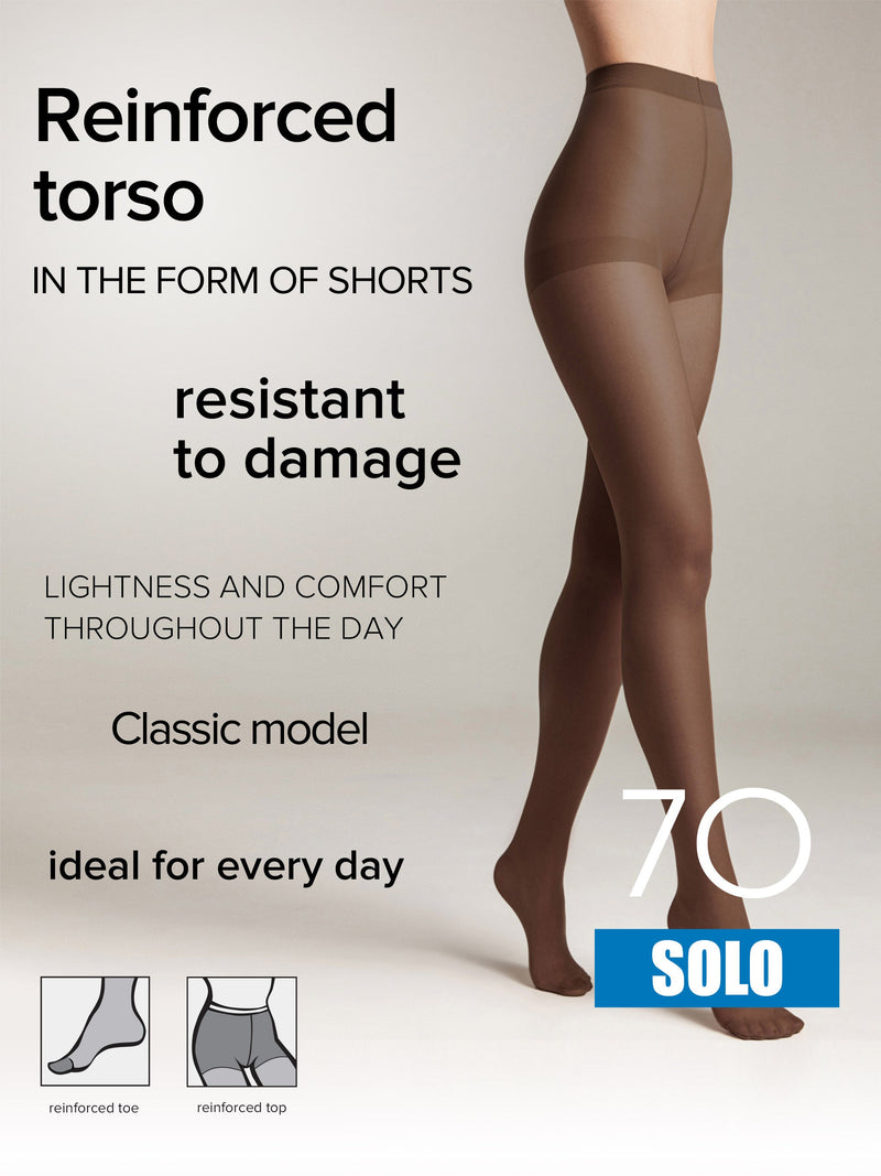 Tights Conte Solo 70 Den - Reinforced Torso