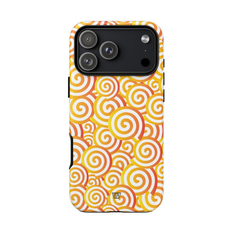 ABSTRACT SPIRAL ORANGE | Tough Phone Case