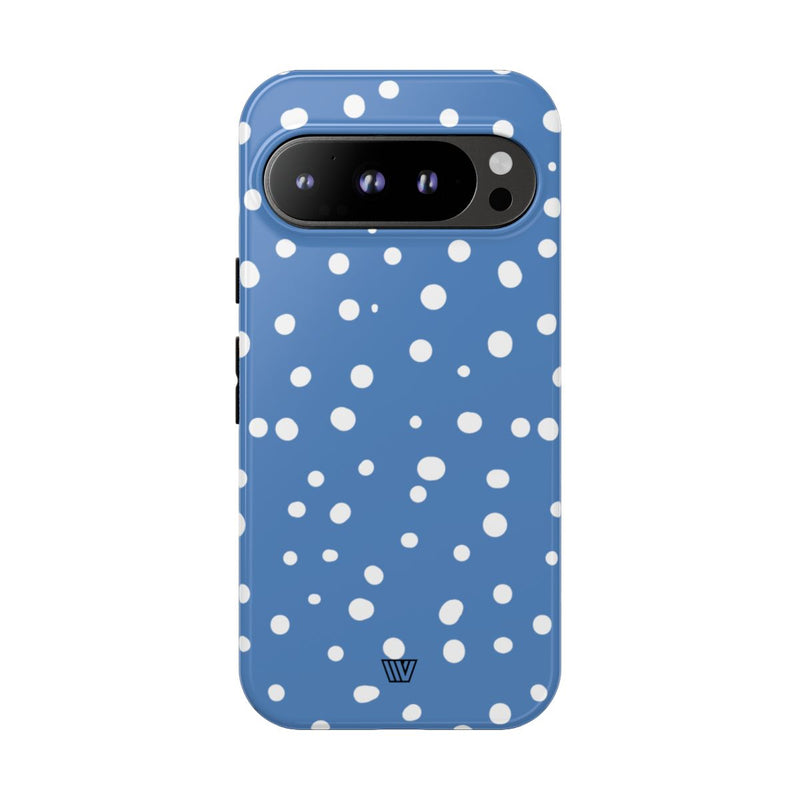 DUSTY BLUE DOTS | Tough Phone Case