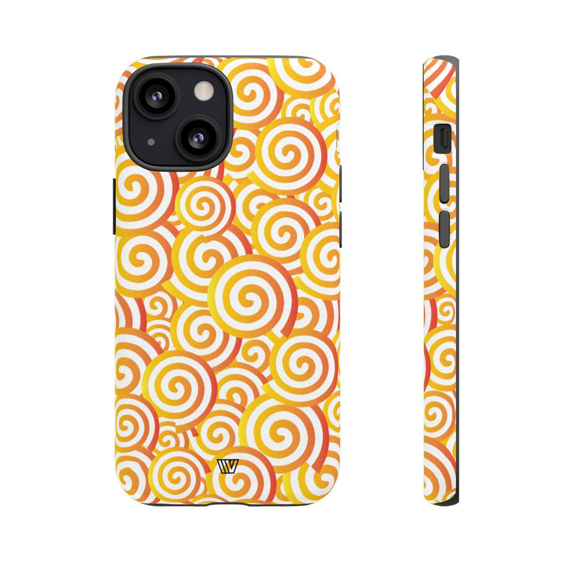 ABSTRACT SPIRAL ORANGE | Tough Phone Case