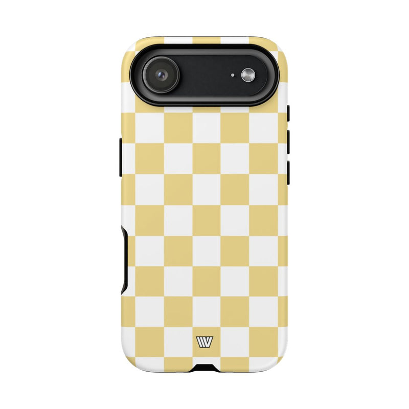 BANANA YELLOW CHECKERBOARD | Tough Phone Case