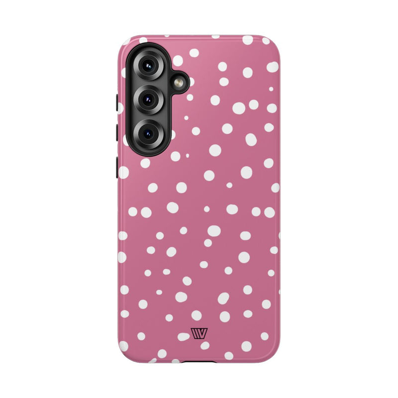 BLUSH RED DOTS | Tough Phone Case