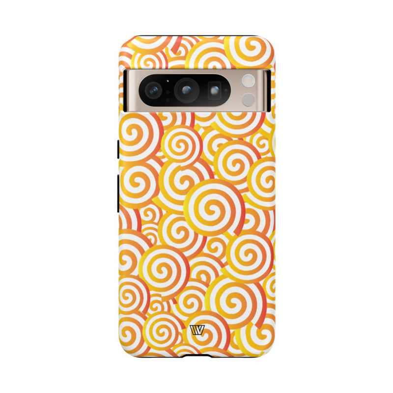 ABSTRACT SPIRAL ORANGE | Tough Phone Case