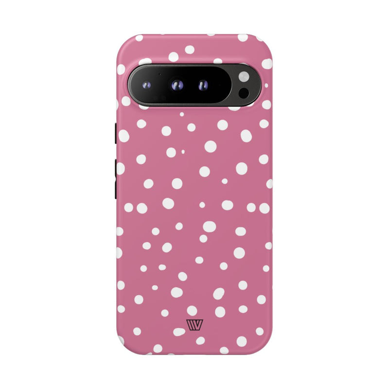 BLUSH RED DOTS | Tough Phone Case