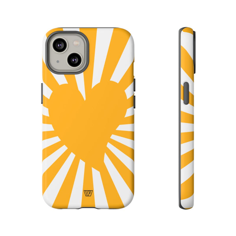 HEART SUN RAYS | Tough Phone Case