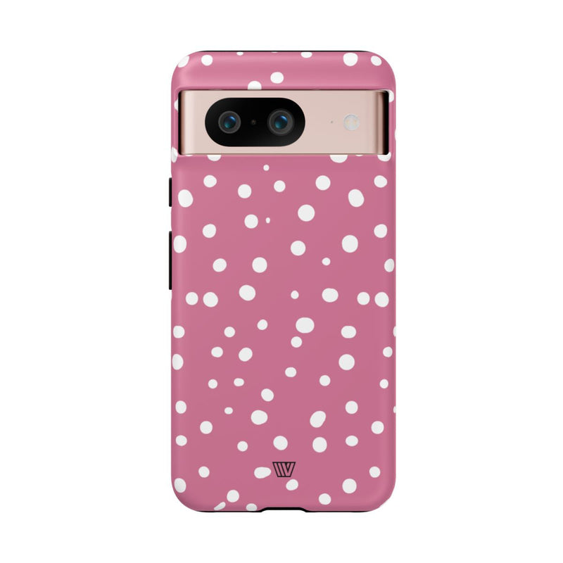 BLUSH RED DOTS | Tough Phone Case