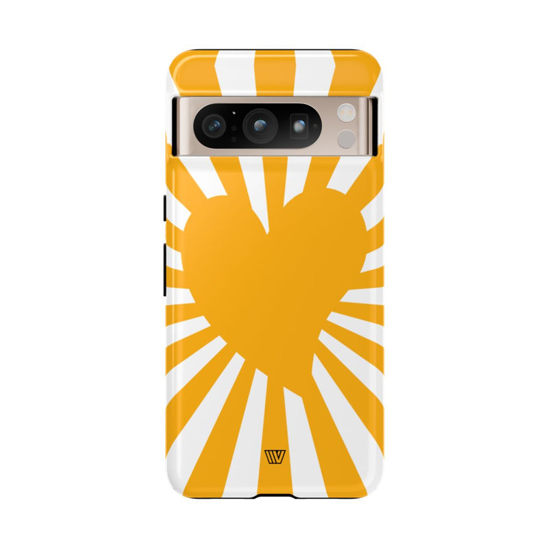 HEART SUN RAYS | Tough Phone Case