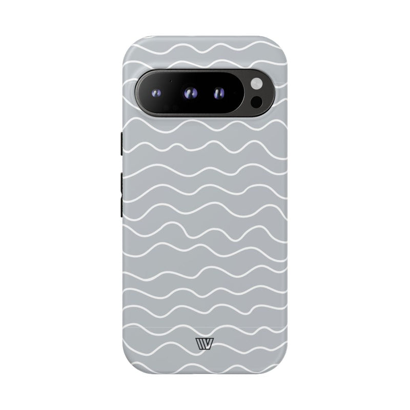GRAY WAVES | Tough Phone Case