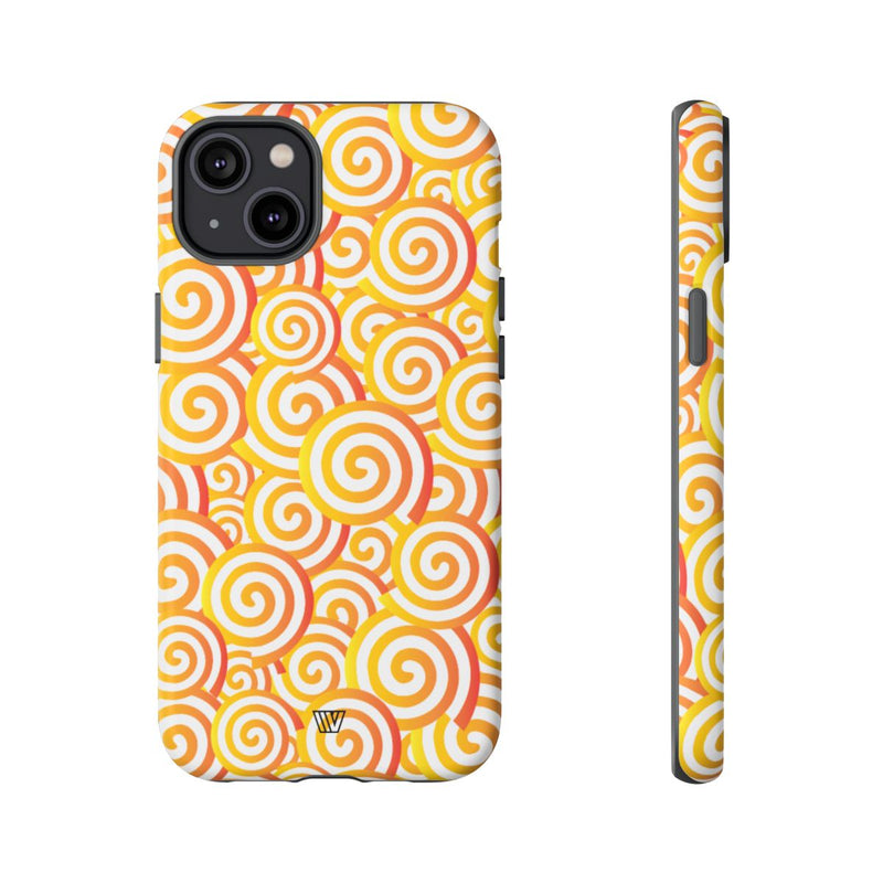 ABSTRACT SPIRAL ORANGE | Tough Phone Case