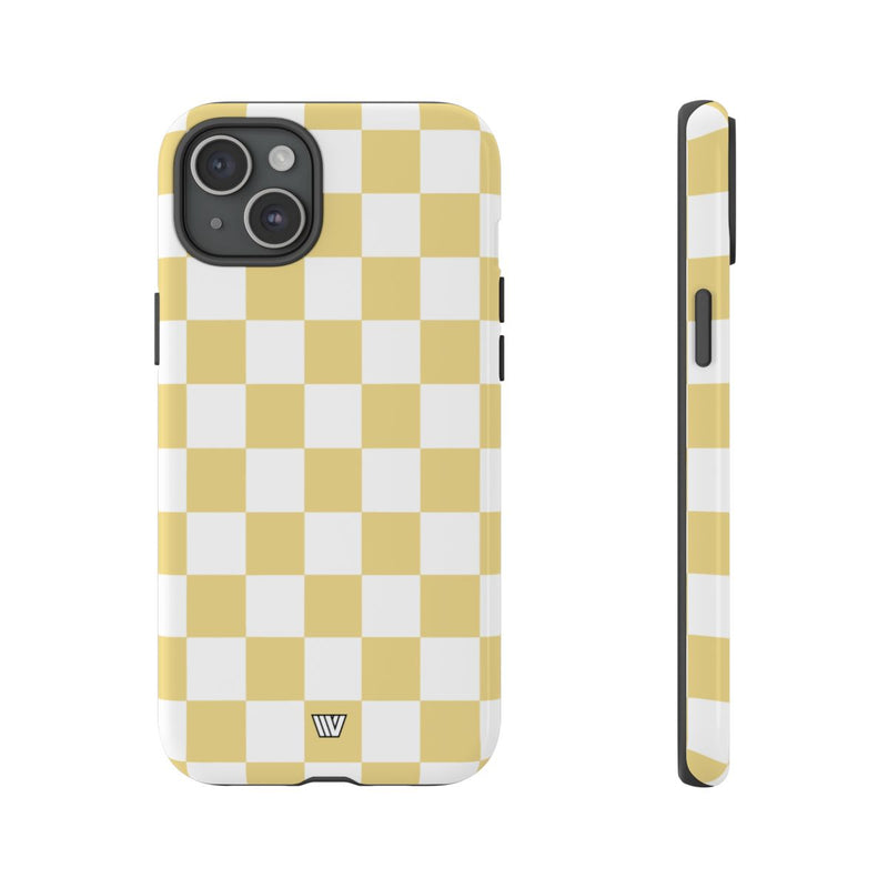 BANANA YELLOW CHECKERBOARD | Tough Phone Case