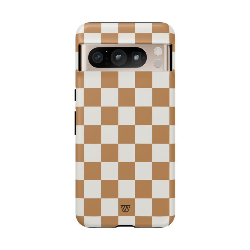 CHESTNUT CHECKERBOARD | Tough Phone Case