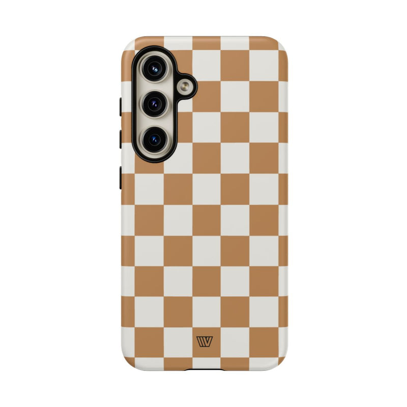 CHESTNUT CHECKERBOARD | Tough Phone Case