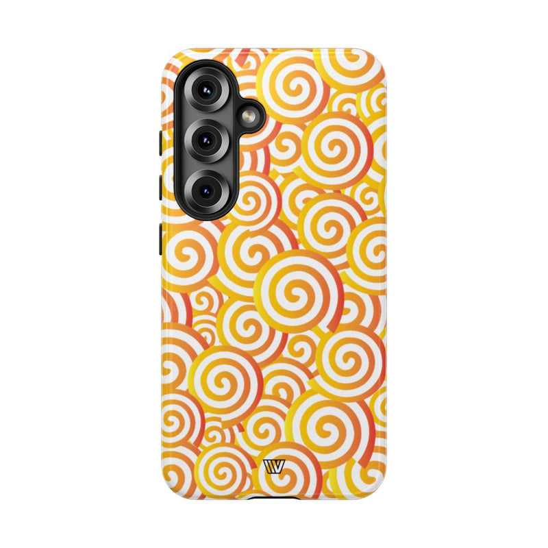 ABSTRACT SPIRAL ORANGE | Tough Phone Case