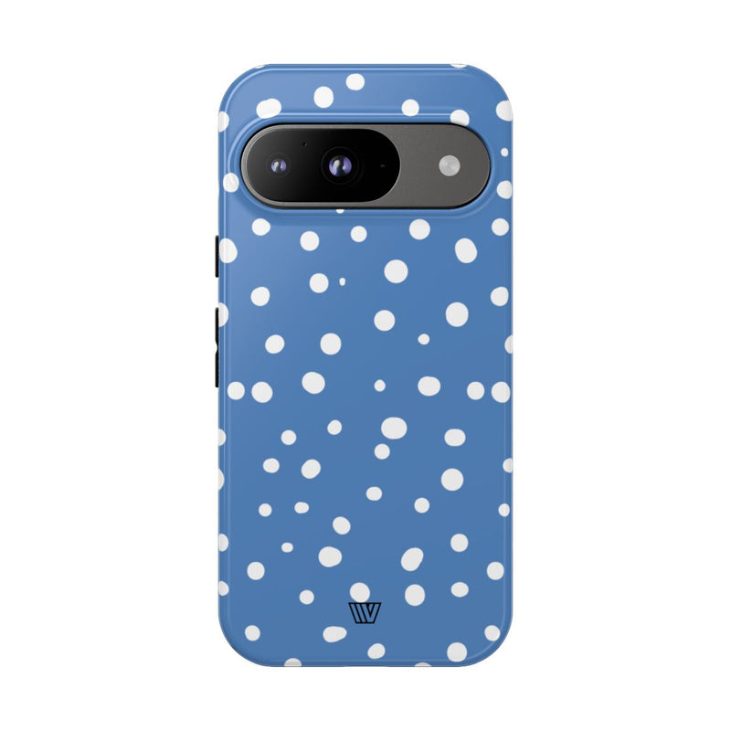 DUSTY BLUE DOTS | Tough Phone Case