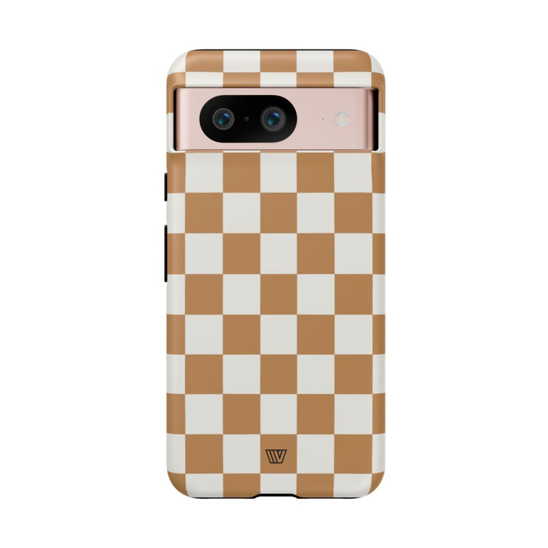 CHESTNUT CHECKERBOARD | Tough Phone Case