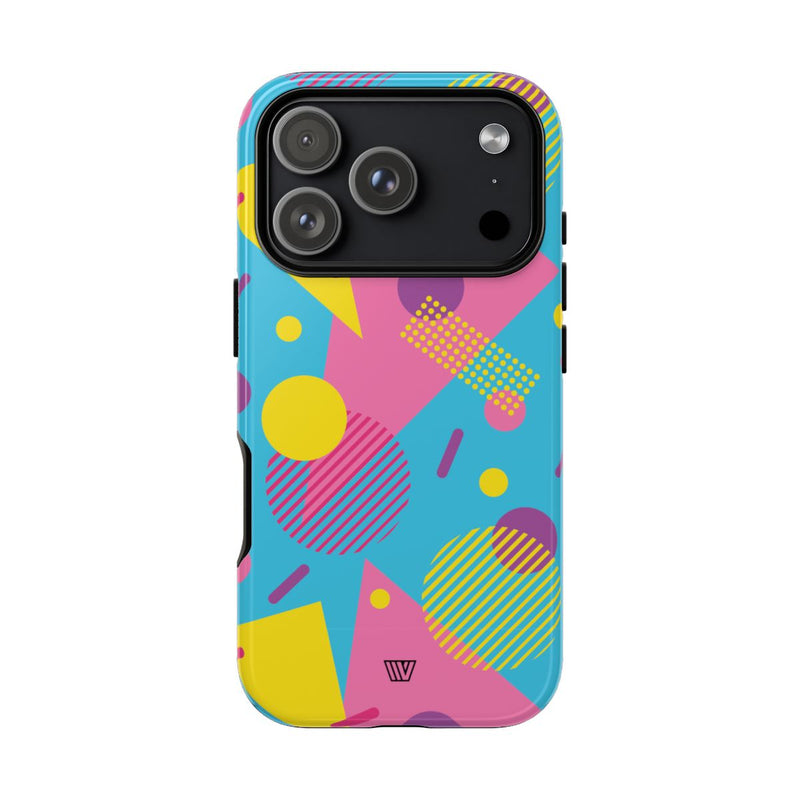 80s / 90s RETRO PATTERN LIGHT BLUE | Tough Phone Case