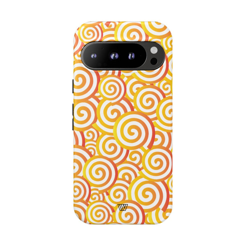 ABSTRACT SPIRAL ORANGE | Tough Phone Case