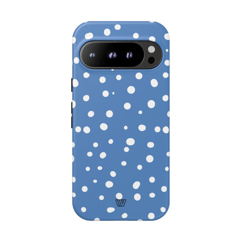 DUSTY BLUE DOTS | Tough Phone Case