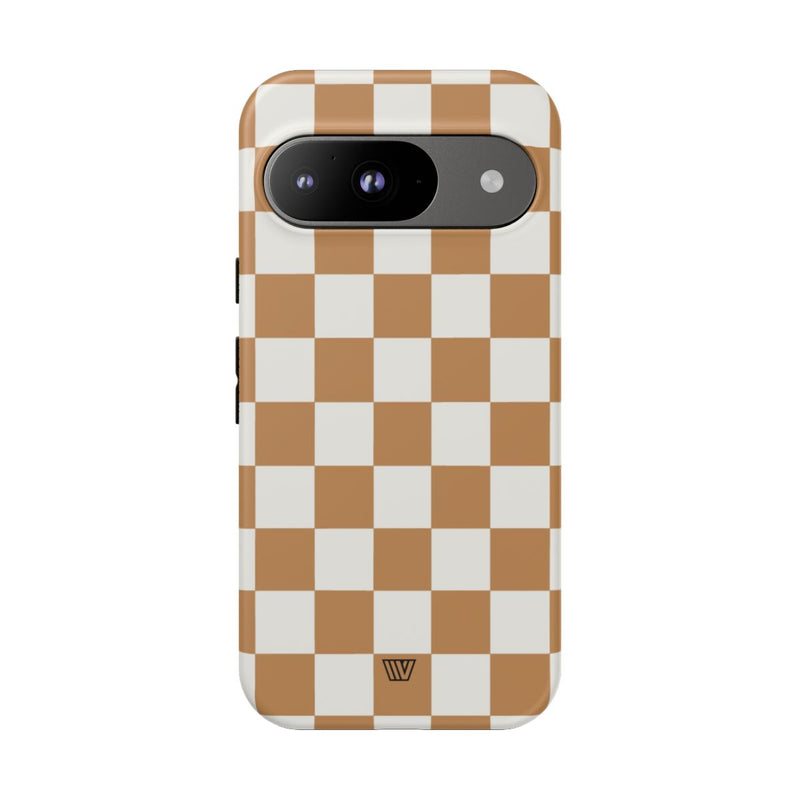 CHESTNUT CHECKERBOARD | Tough Phone Case