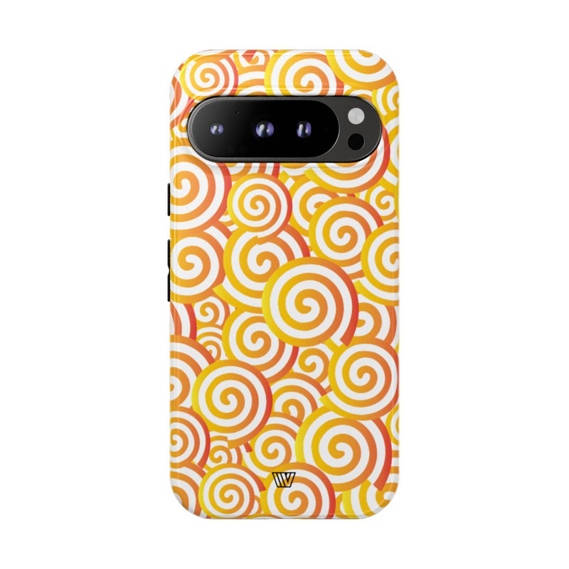 ABSTRACT SPIRAL ORANGE | Tough Phone Case
