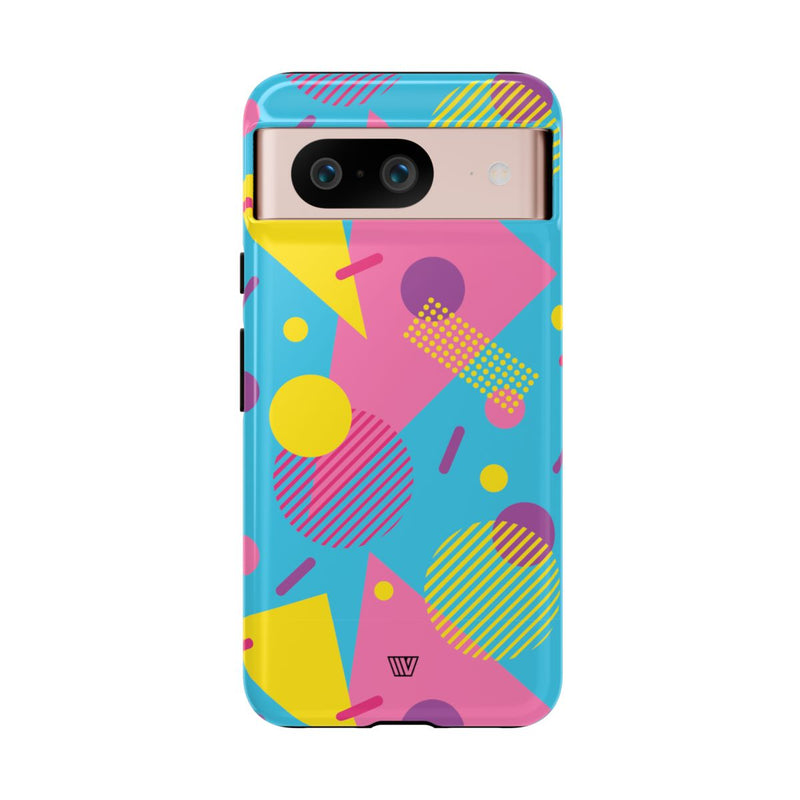 80s / 90s RETRO PATTERN LIGHT BLUE | Tough Phone Case