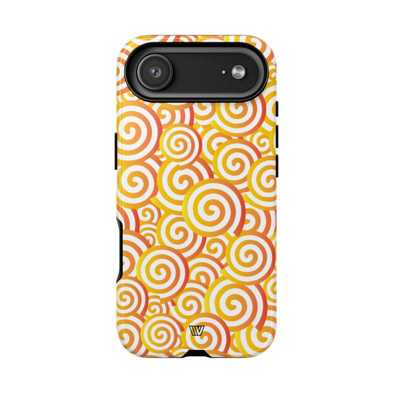 ABSTRACT SPIRAL ORANGE | Tough Phone Case