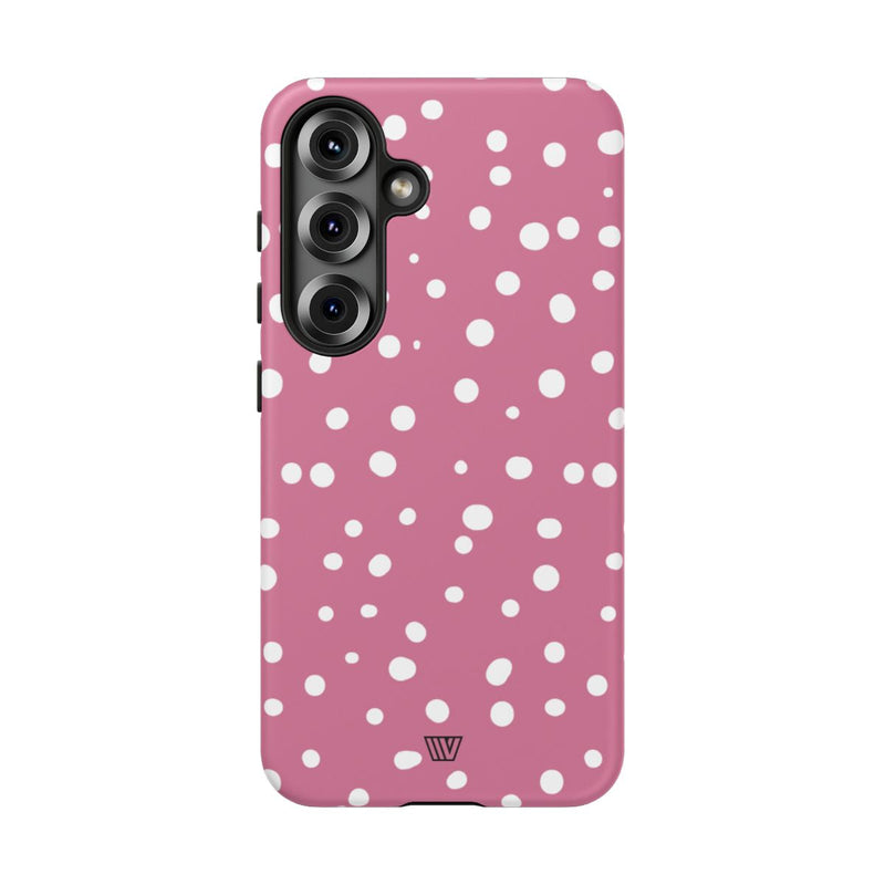 BLUSH RED DOTS | Tough Phone Case