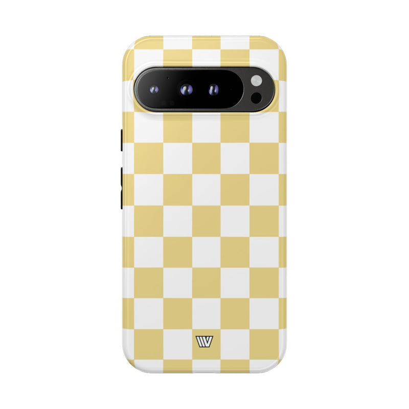 BANANA YELLOW CHECKERBOARD | Tough Phone Case