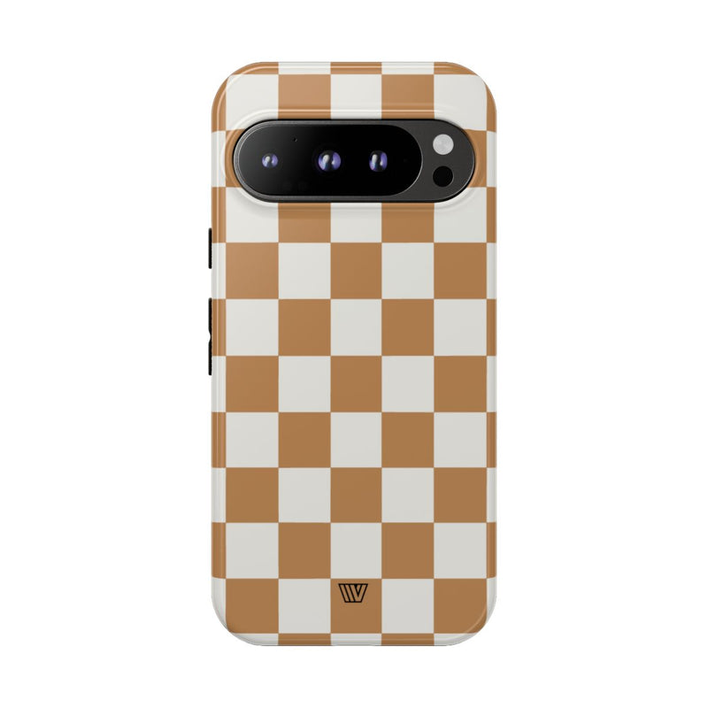 CHESTNUT CHECKERBOARD | Tough Phone Case