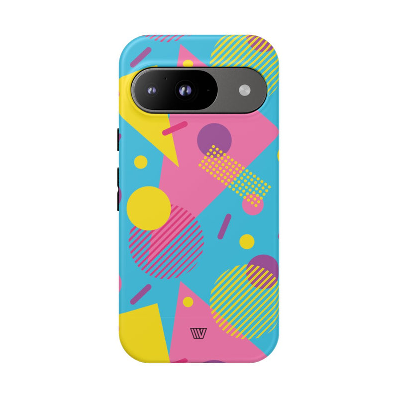 80s / 90s RETRO PATTERN LIGHT BLUE | Tough Phone Case