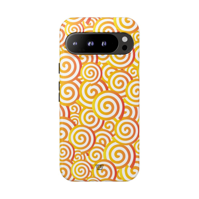 ABSTRACT SPIRAL ORANGE | Tough Phone Case