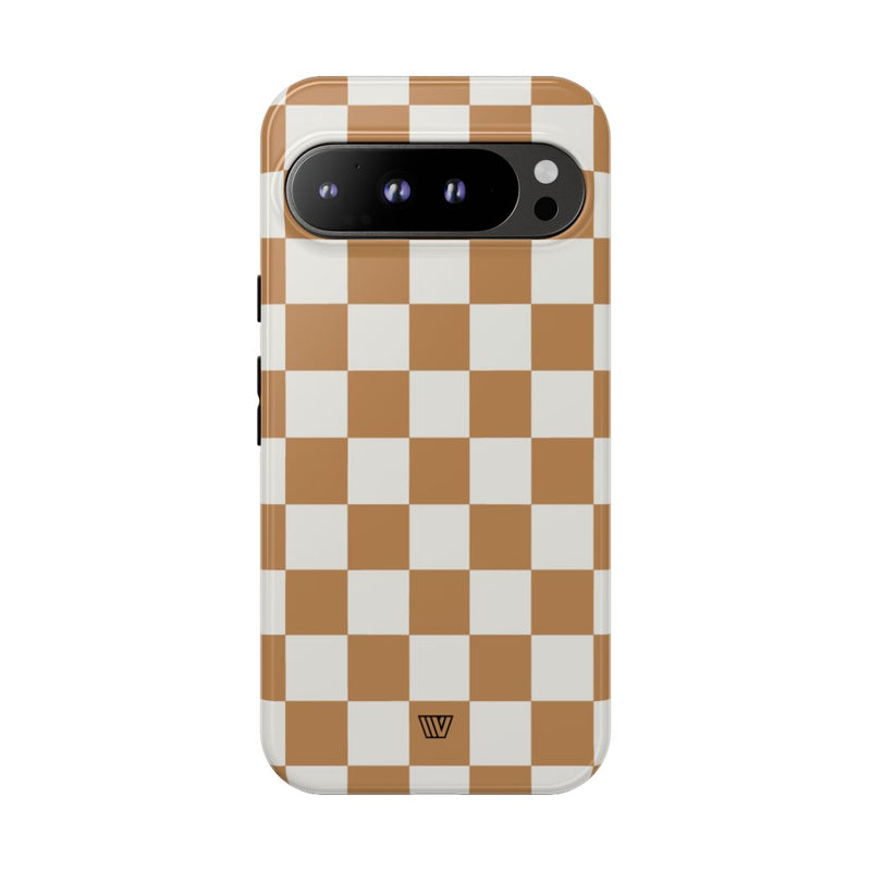 CHESTNUT CHECKERBOARD | Tough Phone Case