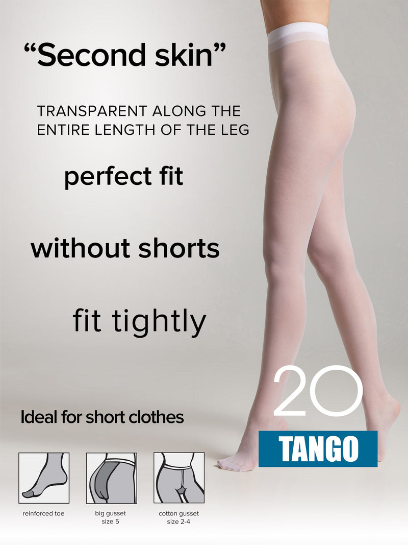 Tights Conte Tango 20 Den - Sheer to Waist Satin Shine