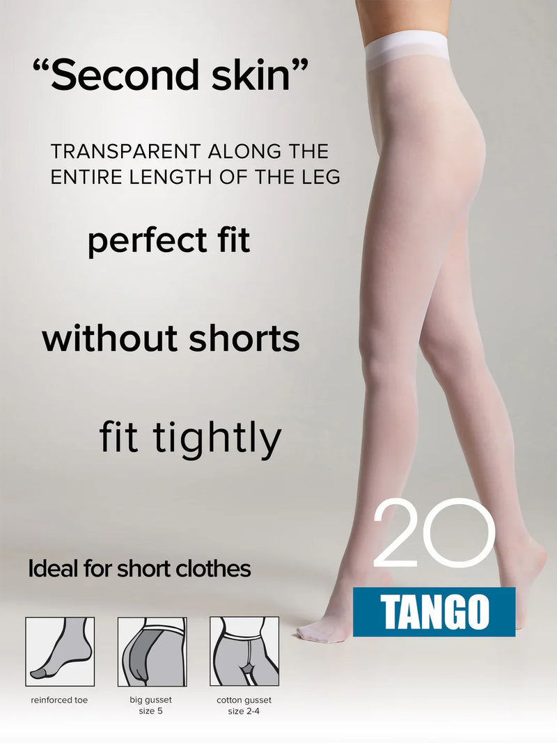 Tights Conte Tango 20 Den - Sheer to Waist Satin Shine