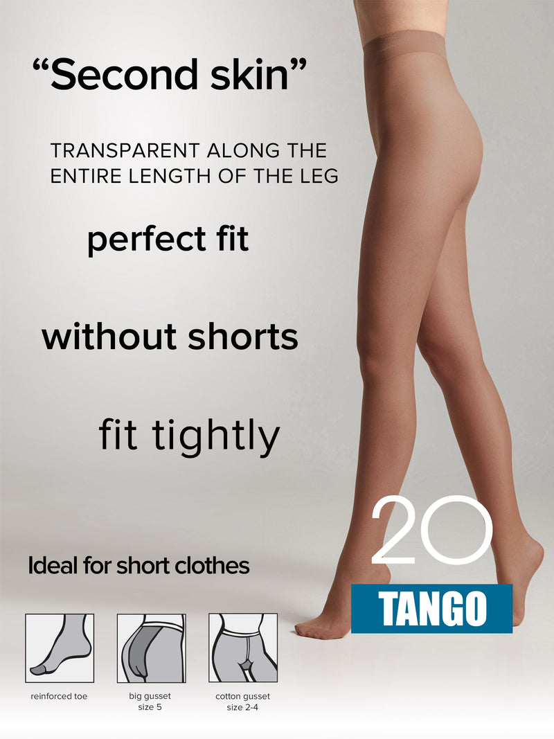 Tights Conte Tango 20 Den - Sheer to Waist Satin Shine