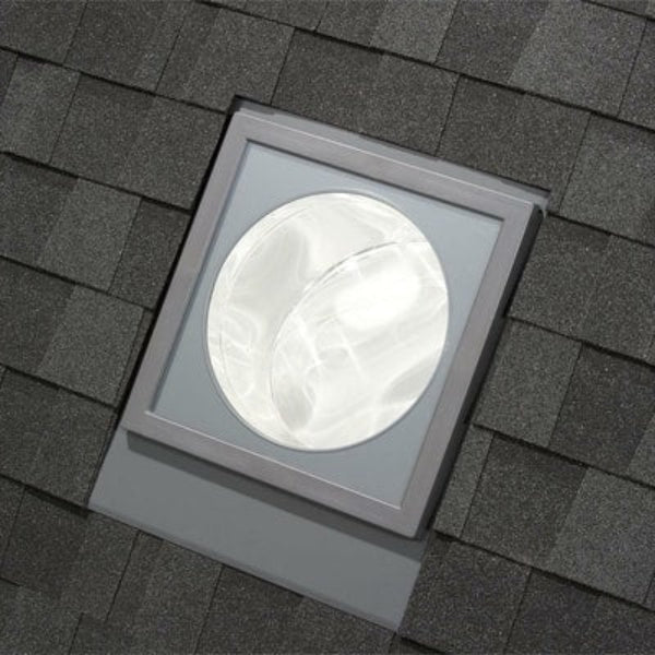 VELUX 14 in. Low Profile Flat Glass Rigid Sun Tunnel® Skylight With Solar Night Light