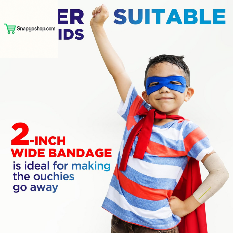 High-Performance Elastic Bandage Wrap - 6 Pack (2X2In, 2X3In, 2X4In) - Self-Closing Strong Compression Bandage Wrap for Feet, Ankles, Wrists, and Knees