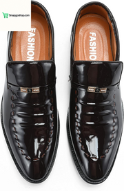 Men'S Oxford Shoes Dress Lace up Casual Wedding Leather Shoe Classic Toe Cap Formal