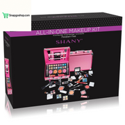 Carry All Makeup Train Case with Pro Makeup Set, Makeup Brushes, Lipsticks, Eye Shadows, Blushes, Powders, and More - Reusable Makeup Storage Organizer - Premium Gift Packaging - Pink