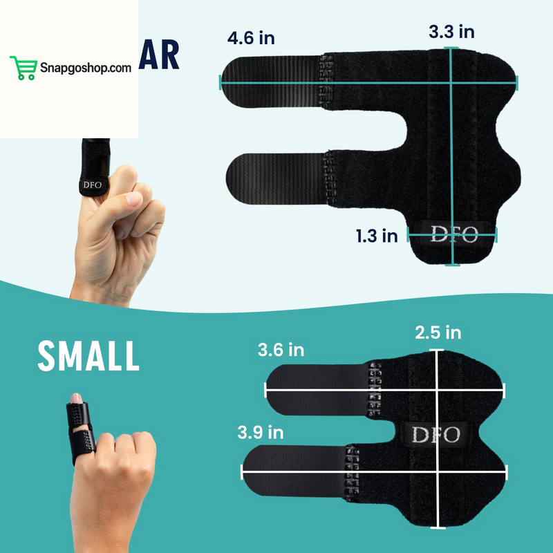 Trigger Finger Splint - 2 Ct - Mallet Splint & Brace for Arthritis, Injury, & Sprain - Fits Index, Middle, & Ring Fingers - Adjustable for All-Day Comfort - Doctor-Developed