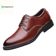 Men’S Dress Shoes Oxfords Uniform Business Lace up Formal Soft Classic Wedding Shoes(Black,10.5)