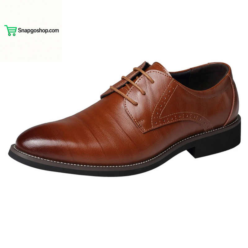 Men’S Dress Shoes Oxfords Uniform Business Lace up Formal Soft Classic Wedding Shoes(Black,10.5)