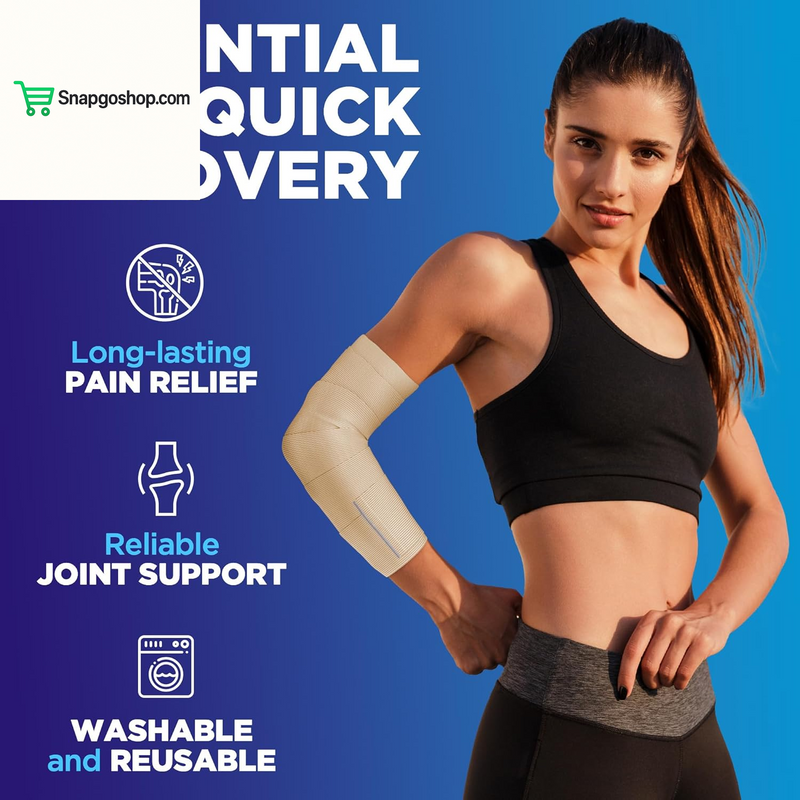 High-Performance Elastic Bandage Wrap - 6 Pack (2X2In, 2X3In, 2X4In) - Self-Closing Strong Compression Bandage Wrap for Feet, Ankles, Wrists, and Knees