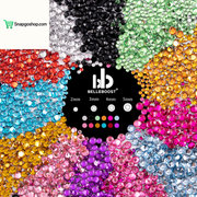 Flat Back Rhinestone Kits Colorful Rhinestones+Crystal Ab&Transparent White Face Gems Nail Gem with Quick Dry Makeup Glue+Picker Pencil+Tweezer for Bedazzling Face Makeup and Nail Art