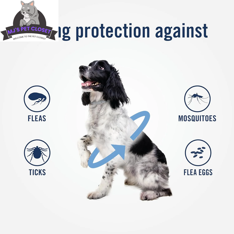 Ultimate Flea & Tick Protection Collar for Dogs - One Size Fits All, Lasts 6 Months