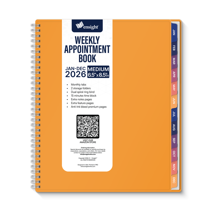 2026 Jan-Dec Appointment Book & Planner
