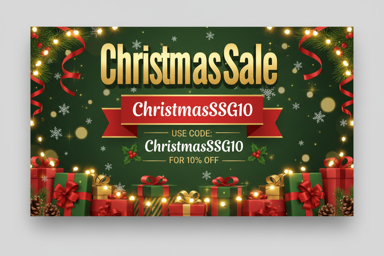 Christmas Sale USE CODE: ChristmasSSG10 FOR 10% OFF