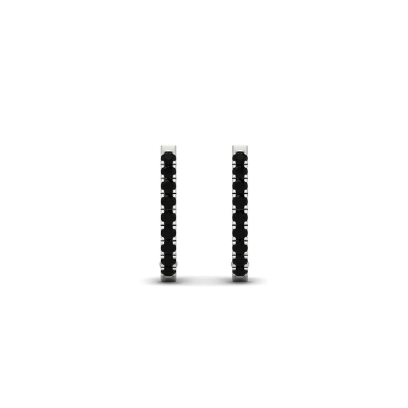 Round Cut 0.25 Ct Diamond Hoop Earrings